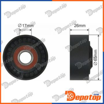 Galet tendeur de courroie d'accessoire pour NISSAN | 1175000Q0B